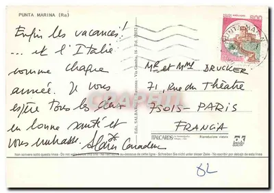 Punta Marina... My LOVE — TALCARDS — Rewers