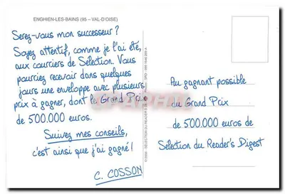 Enghien-les-Bains — widok rzeki, kościoła i ulicy — FR 1646 269 A — Rewers