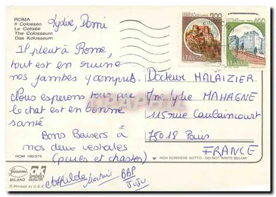 Koloseum — Rzym — wydawca Garami, n° ROM 180/374 — Rewers