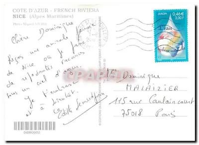 Côte d'Azur - Nice - Riviera Francuska — Éditions Gillier — Rewers