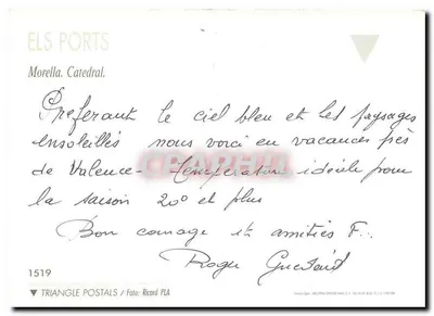 Morella — Katedra — Triangle Postals n°1519 — Rewers