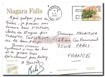 Niagara Falls — widok z powietrza — Circus World, n° 509 — Rewers