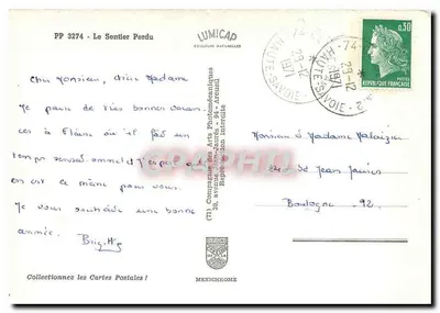 Der Verlorene Weg — Haute-Savoie — Verlag IRIS — Rückseite