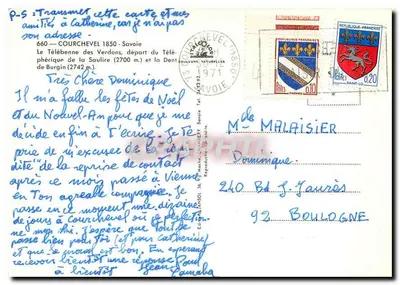 Courchevel — Teleferyk Verdon i Dent de Burgin — Wydawnictwo Naturalne — Rewers