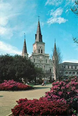 Catedral de São Luís — Nova Orleans, Louisiana — Publicado por Grant L. Robertson, GLR-C-496
