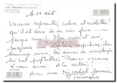 Toulouse — Kerkdak van de Grave — Kleuren en Lichten van Frankrijk — Achterkant