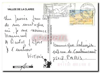 Vallei van de Claree — Serre Chevalier — Studio Pogneaux — Achterkant