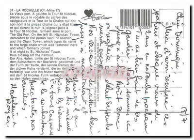La Rochelle - Stare Przylądko — Wieża Świętego Nikodema i Wieża Łańcuchowa — Artaud Frères — Rewers