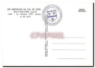 Castelo de Sully-sur-Loire — Século XIV — Edições Valoire — Verso