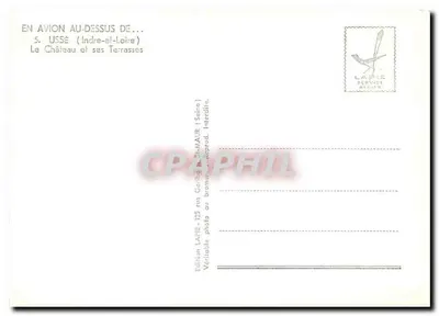 S. Ussé (Indre-et-Loire) — El Castillo y sus Terrazas — Edición LAPIE — Reverso