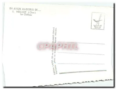 Meillant (Cher) — O Castelo — Edição LAPIE — Verso