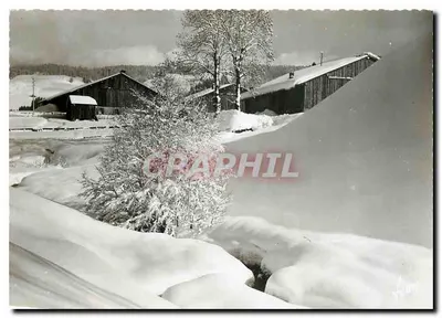 Aproximadamente MORZINE (Alta Saboia) — Paisagem de inverno no Col des Gets — Les Éditions d'Air WYON, Paris
