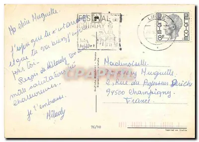 Róża pomarańczowa — wydawca Gräfiche Bianchetti, n° 76/10 — Rewers
