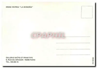 Pantera negra e papagaio — cena noturna — Galeria Naïfs e Primitivos, Paris — Verso