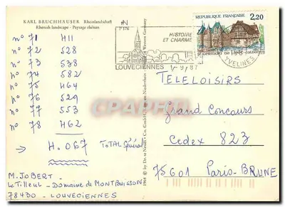 Port dla łodzi — krajobraz renanski — Dr. te Neues & Co. GmbH, Louveciennes — Rewers