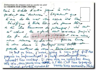 Widok z embrasur na zachodzie — La Charité-sur-Loire (Nièvre) — Wydanie La Charité-sur-Loire — Rewers
