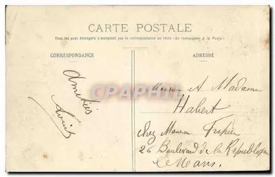 Castelo de la Biziolière — Savennières (M.-et-L.) — Editor C. à Savennières — Verso