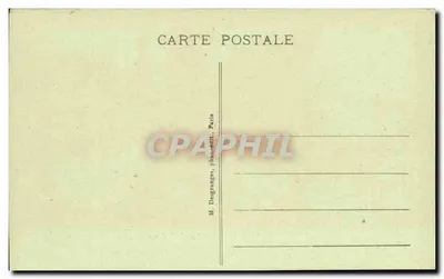 Bilhete postal antigo Bretanha, segundo J. Raffellini — Manufatura Nacional dos Gobelins — editor D.D. — Verso