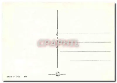 Dwa ptaki na gałęzi — scenografia zimowa z wsią — seria N° 5751 — Rewers
