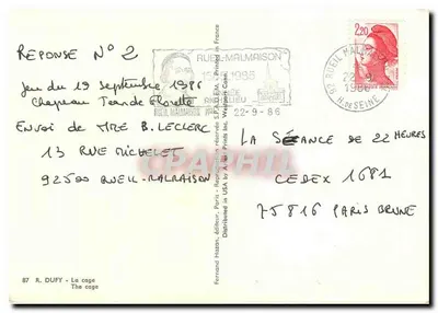 Klatka — seria 87 — R. Dufy — Rewers
