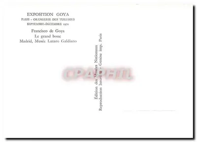 Duży kozioł — Francisco de Goya — Wydawnictwo Muzeów Narodowych, Paryż — Rewers