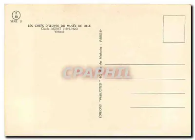 Vétheuil — vista do vilarejo e da igreja — Éditions des Mathurins, Série U n°8/10 — Verso