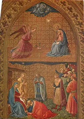 Adoração dos Reis Magos — Fra Giovanni da Fiesole (1387-1455) — Escola Florentina, Museu San Marco, Florença