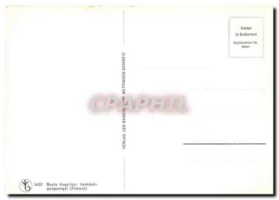 Anjo de Florença — Virgem com o Menino — Verlag Leo Bandsschapp, Wettlingen — Verso