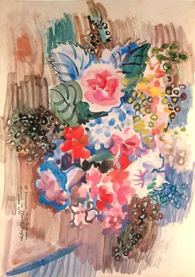 Bukiet kwiatów — Raoul Dufy — Wydawnictwo Cartes d'Art 1992