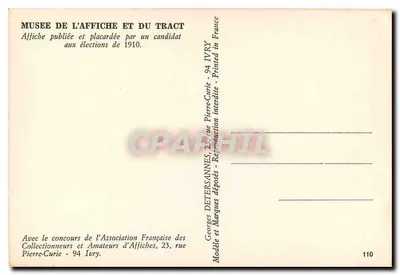 Grossièrerie manœuvrée — Cartaz eleitoral — Dr. Archambeaud — Verso