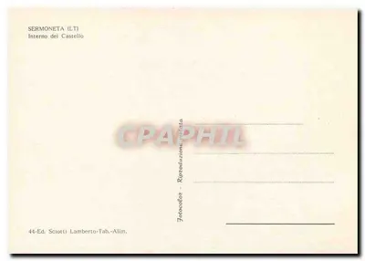 Sermoneeta — wnętrze zamku — wydawnictwo Sciotti Lamberto-Tab-Alim, nr 44 — Rewers