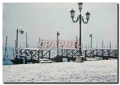 Ponte nevado em Veneza — vista invernal — Ediz. G. Gerlin, n° 629