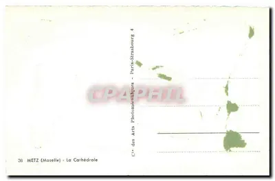 Metz - Katedra — Cie des Arts Photomécaniques, Paryż — Rewers