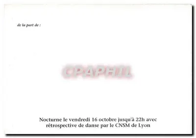 La Cité des Antiquaires — Lyon - Villeurbanne — z udziałem Teatru Célestins w Lyon — Rewers