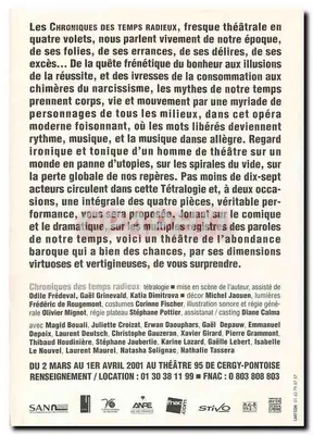 Chroniki czasów promiennych — tetralogia — teatr 95 Cergy-Pontoise — Rewers