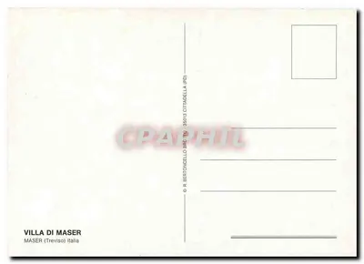 Villa di Maser — Włochy — wydawca R. Bertoncello (PD) — Rewers