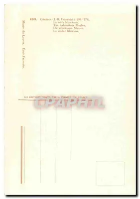 Matka pracownica — J.-B. Chardin (1699-1779) — Wydawnictwo Romis, Paryż — Rewers
