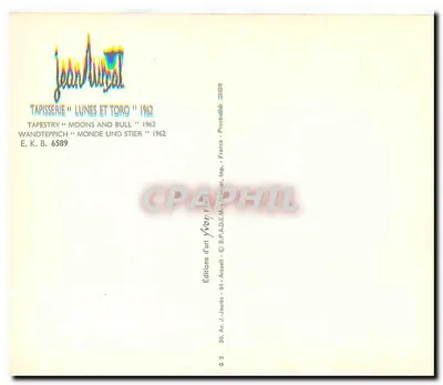 लून और टोरो — टेपिसरी 1962 — जीन नुसेट — E.K.B. 6589 — पीछे