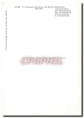 De Verklaring — Fra Giovanni da Fiesole genaamd Beato Angelico (1387-1445) — Éditions Nomis, Parijs — Achterkant