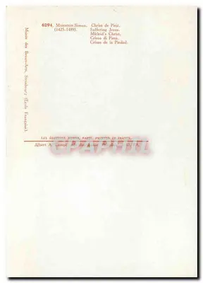 Cristo da Pietade — Marmion Simon (1425-1489) — Escola Francesa — Verso