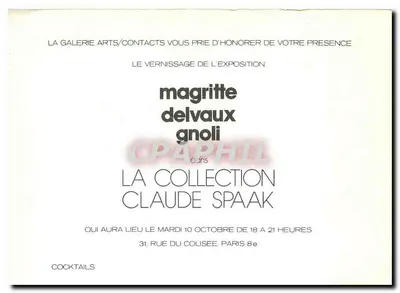 Magritte — A Revolução (1934) — Verso