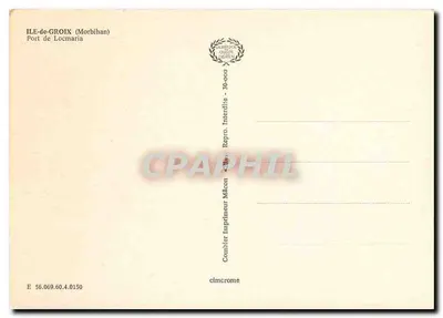 ईल-डे-ग्रॉइक्स — पोर्ट डी लोकमेरिया — कॉम्बियर इम्प्रिंटर मेकॉन — पीछे