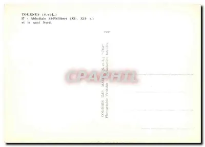 Tournus — Abp. Saint-Philibert i nabrzeże Północne — Combiher Imp. Mag. (S.-et-L.) — Rewers