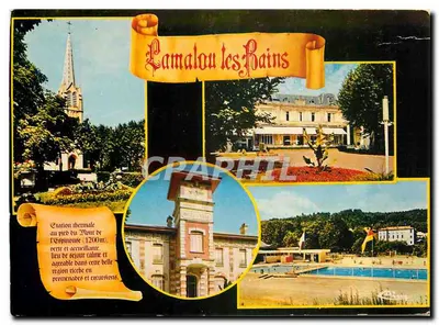 Lamalou-les-Bains — Estação termal ao pé do Monte d'Espineuse — editor não visível