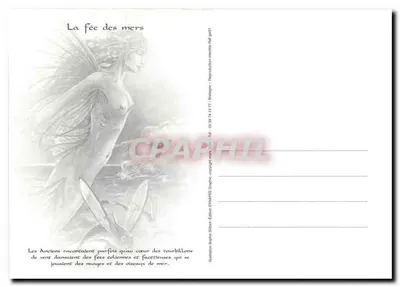 A fada dos mares — ilustração de Guilbault — editor S.Y.N.A.P.H.I.L. — Verso