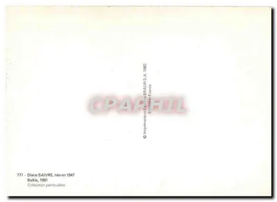 Diane Saivre — Profile Portrait — Imprimerie et Editions BRAUN S.A. n°771 — Back