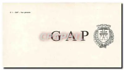 GAP — Vista geral — n° D 1 — Verso