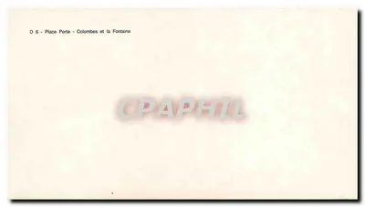 Colombes — Place Porte e a Fonte — D 6 — Verso