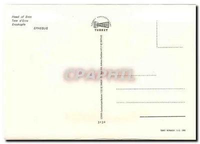 Testa di Eros — Efeso — Ticket Kartposthügli — Verso