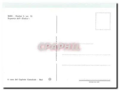 Bari - Exultet, 2a sequência, século XI — A cura del Capitolo Cattedrale - Bari — Verso